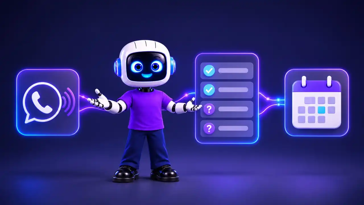 AI workflow from contact to qualification and appointment