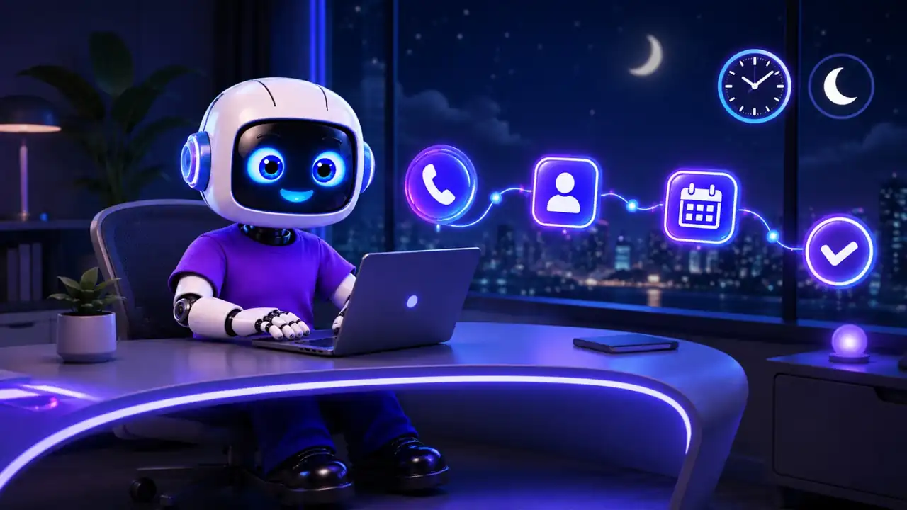 AI assistant managing automated follow-up calls