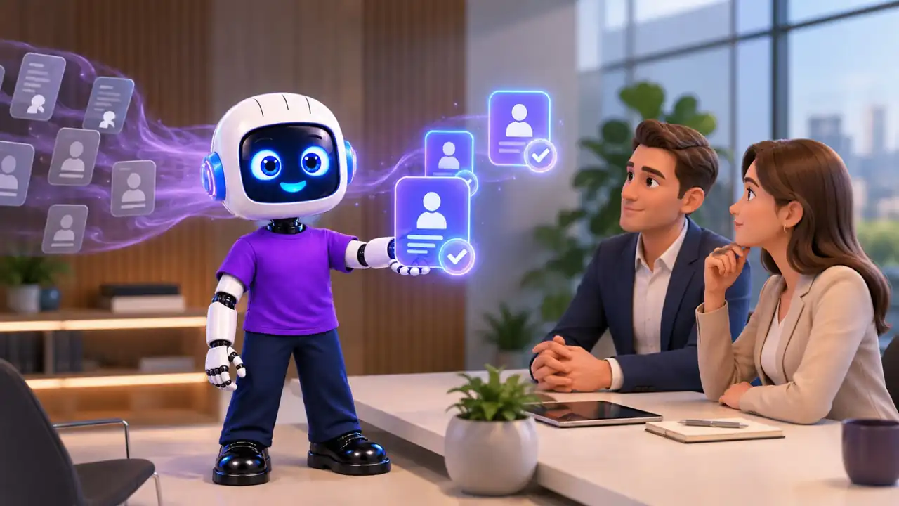 Qualified lead handoff from the AI assistant to the sales team