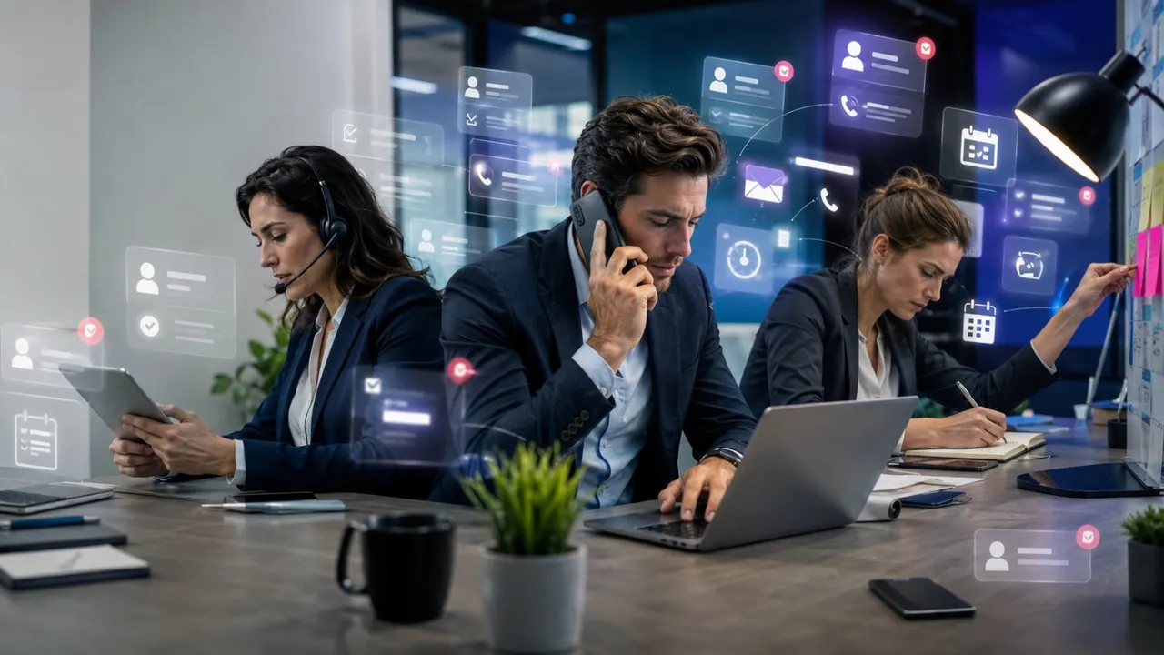 Sales team handling lead ownership and follow-up
