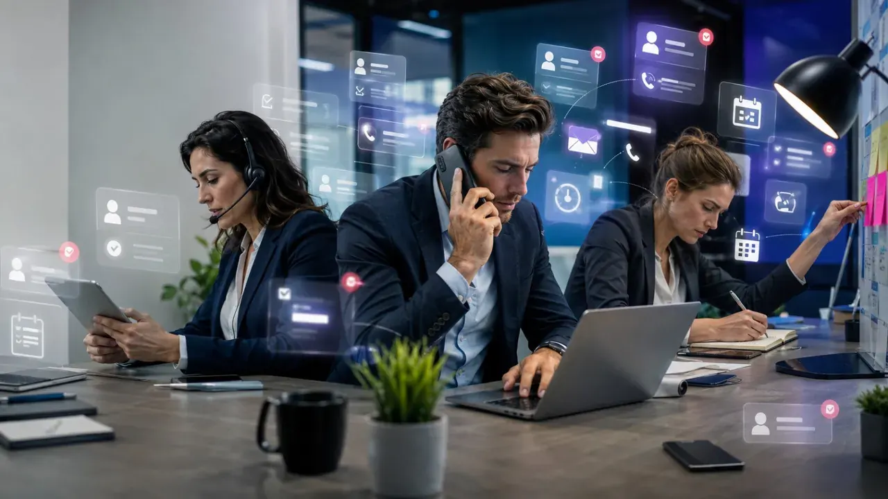Sales team handling lead ownership and follow-up